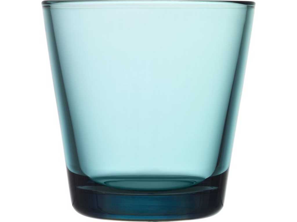 Iitala Glazen Kartio Glas - 21 cl - Zeeblauw - 2 stuks (2x)