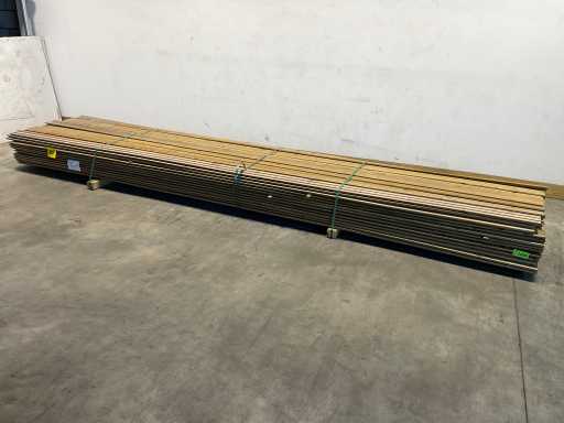 Tavola di abete impregnata a triplo rombe 480x14,5x2,2 cm (25x)