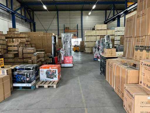 Excess stock of tools and machines