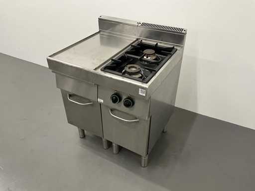 Modular - 2-Pits gasfornuis met neutrale unit