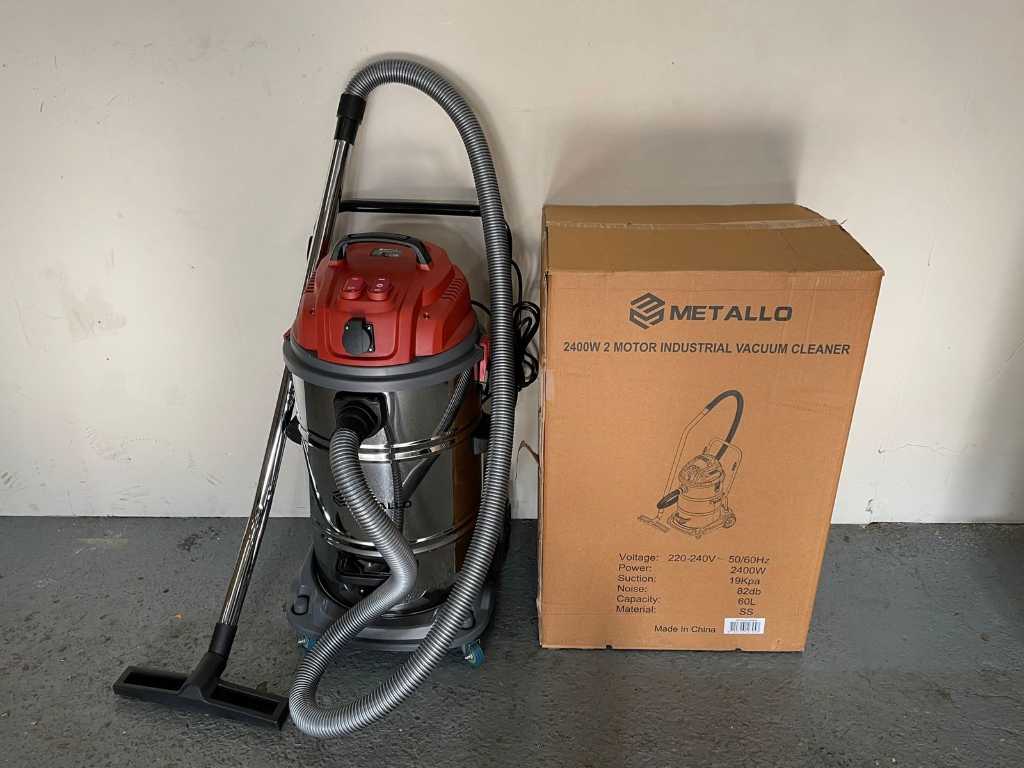 2024 Metallo 60L-2400W Industrial Vacuum Cleaner