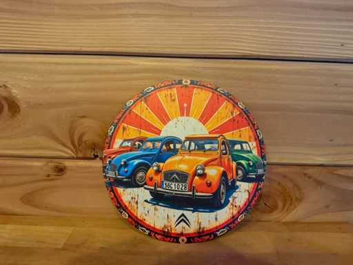 Metall-Werbeschild rund 20 cm