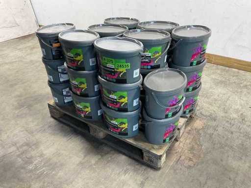 Batch of wall, façade and latex paint 10L - 28 buckets