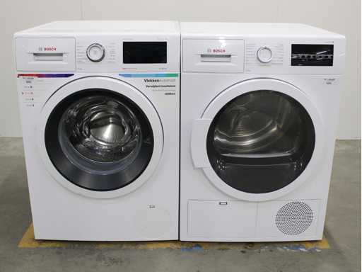 Seria Bosch|6 mașina de spălat VarioPerfect EcoSilence Drive & seria Bosch|6 uscător de mașini