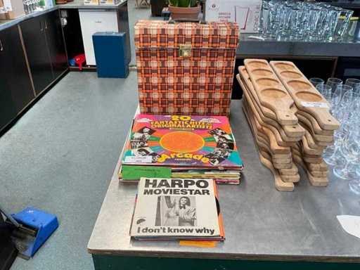 Partij vinylplaten en divers