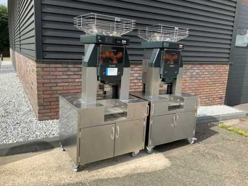 2x 2024 Zummo Z40A orangefarbene Pressmaschinen