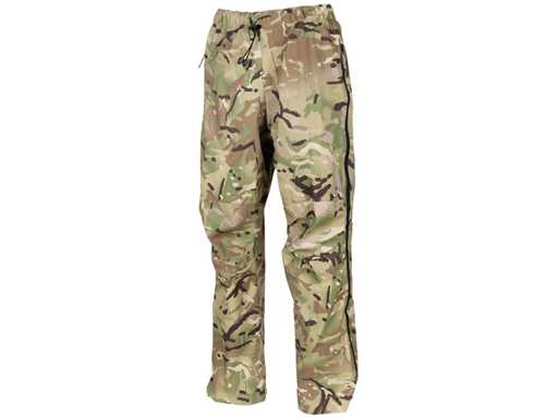 Brit. Nässeschutzhose, "Lightweight", MTP tarn, gebraucht (R15) 