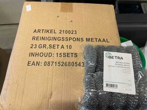 Czyszczenie pudełka z metalu gąbczastego (5x)