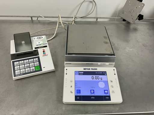 METTLER TOLEDO XPE10002S und LC-P45 Waage mit Drucker