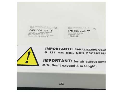 Frigomat seria T 744 10.000 BTU 230V unitate de ventilator cu aer condiționat marin