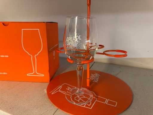 Aperol spritz - Glazenhouder met glaswerk