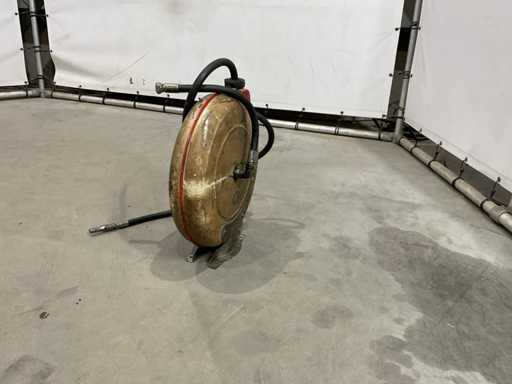 Smeerolie haspel met badger meter