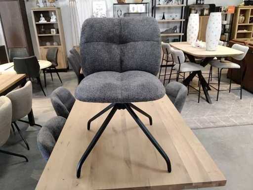Chaise pivotante anthracite (4x)