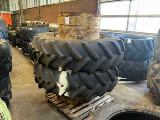 Dubbelluchtset 18.4R38 spindelsysteem