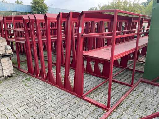 Partij plaatstalen legborden (4x)