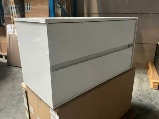 Wisa Pescara Badezimmermöbel weiß hoch 100 cm