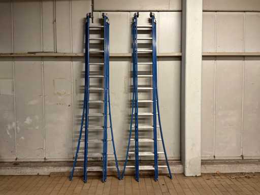 3-teilige Leiter (2x)