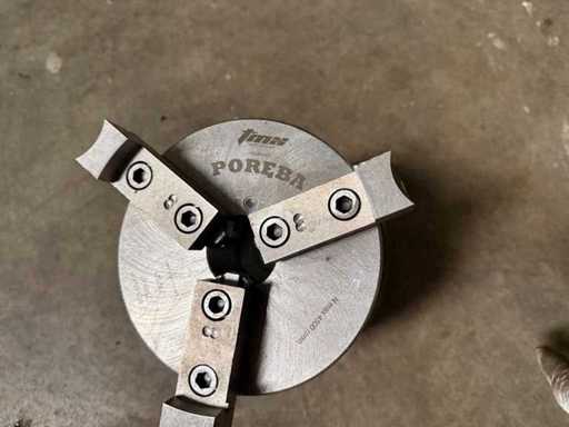 POREBA/GARANT - ZEROCLAMP - Montaggio per portadischi SK/BT 40 più mandrino a 3 ganasce e piastra base