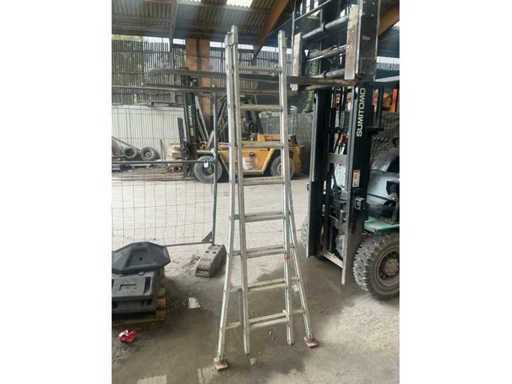 Solid C 2x8 Aluminum Sliding Ladder