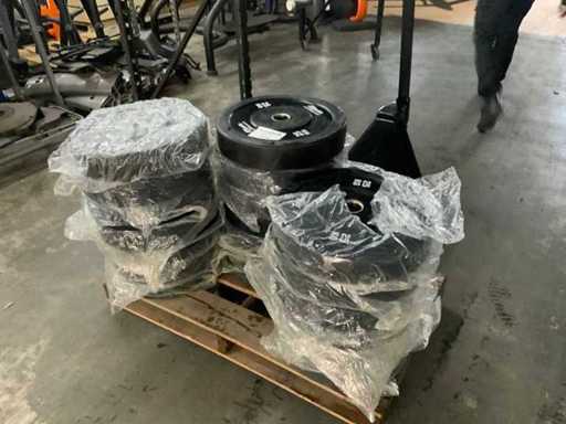 Plaques bumper Athletic Performance 50 mm 20x25 kg Centrale électrique