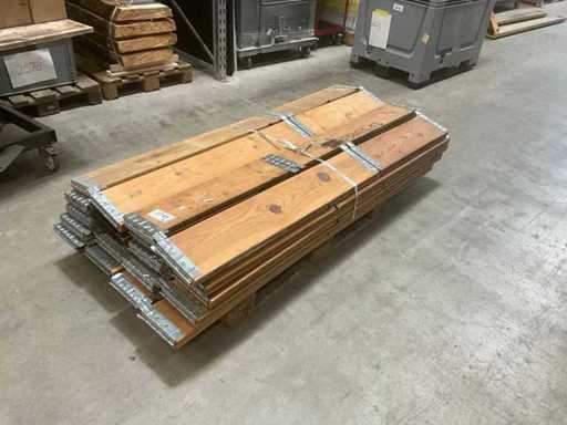 Marco de madera de 20 piezas, marco de palet, marco apilable 1200x800mm plegable para palé europeo