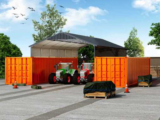 Field Industries 1938 Metalen garage 11,65x5,86 meter (68,27 m2)