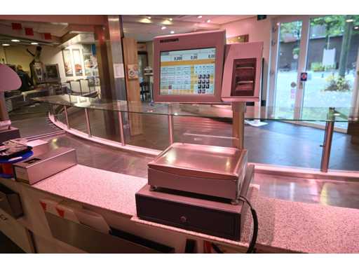 Bilancia per registratori di cassa touchscreen Bizerba CE-2-800 con stampante per ricevute