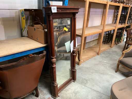 Mirror with wooden frame