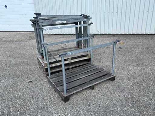 Palettes avec support de transport d’échafaudage (13x)
