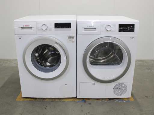 Seria Bosch|4 mașina de spălat VarioPerfect EcoSilence Drive & seria Bosch|6 uscător de mașini