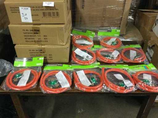 Wąż gazowy z regulatorem ciśnienia gazu (30x)