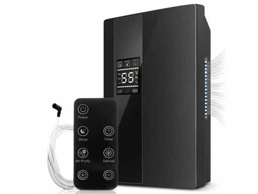Dehumidifier & Air Purifier 2-in-1 – Quiet & Energy Efficient (90W) – 2000ml Water Tank, UV Lamp, Hygrometer & Remote Control – For Bathroom, Bedroom & Kitchen