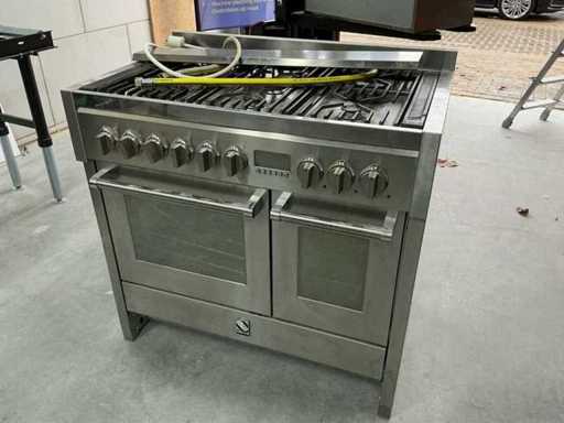 Steel 100-GC2BC0ST5APAR Convection oven, gas stove and extractor hood