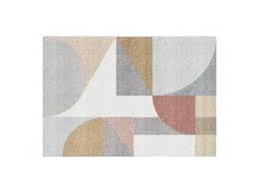 Tapis design à motifs abstraits - 160 x 230 cm - Multicolore
