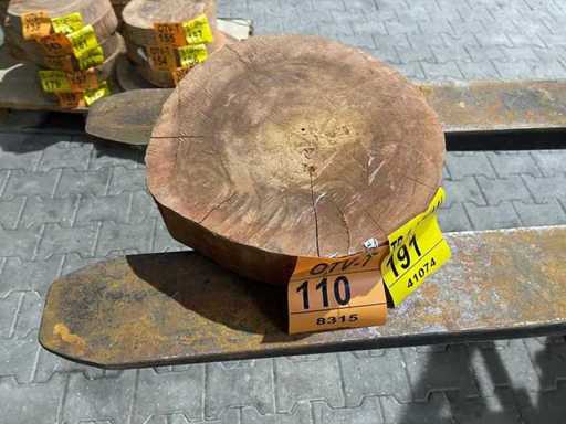 Tarcza z palisandru, grubość 75 mm, Ø 350 mm