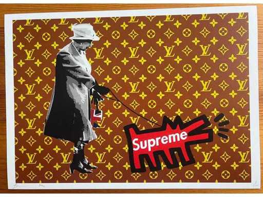 DEATH NYC : Vuitton Queen & Supreme Haring Dog 81/100