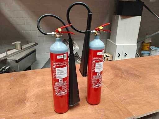 2x sicli - co2 - quick extinguisher - Fire extinguisher