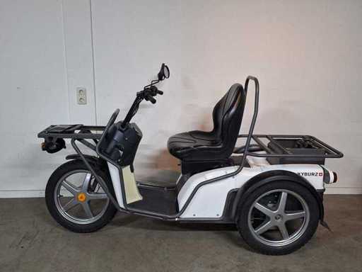 Kyburz DXP 5.0 45km elektrische bezorgscooter 3 wieler bezorgbromfiets