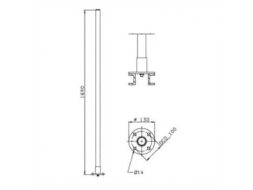 Comrod Antenna VHF AV8 1.7 m 2 dBi 118-144 MHz