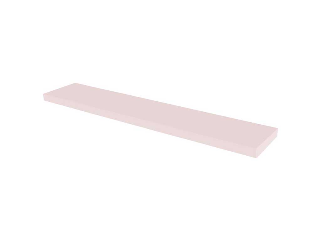 Duraline - XL4 Laccato Rosa Chiaro 38mm 118x23,5cm 3pp - Mensola da parete (80x)