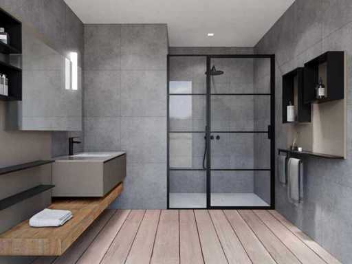 Douchedeur antikalk veiligheidsglas 90x200cm