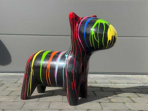 Cartoon Dog H73cm Black Trash