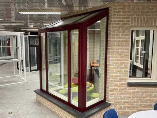 Fenêtre en baie en aluminium