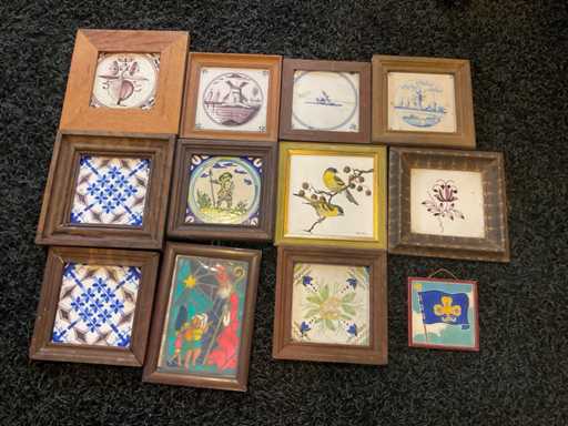 Plăci de perete pictate (12x)