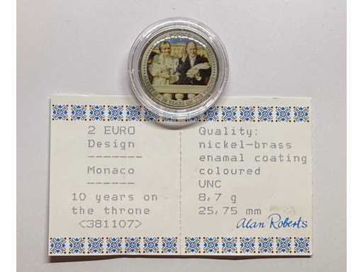 2 Euro Monaco 10 ani pe tron