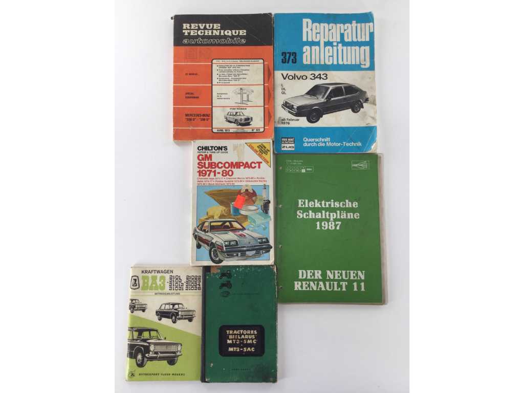 Instrukcje naprawy Książki tematyczne mieszane partie/pojazdy