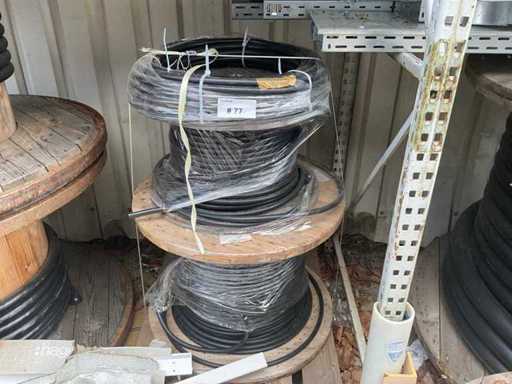 NYY-J 06/1kW 5/6 stroomkabel met trommel (2x)