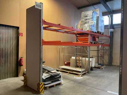 Heavy-duty shelf, with contents