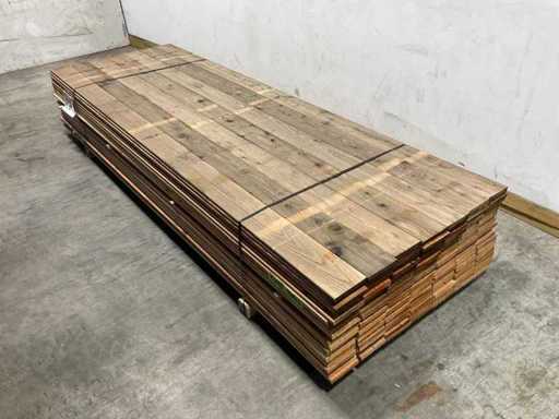 Douglas plank dried planed - 300x14.5x2 cm (75x)