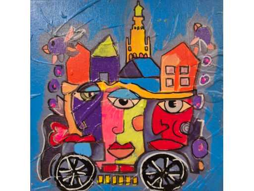 Tecnica mista/acrilico su tela Simon Berend